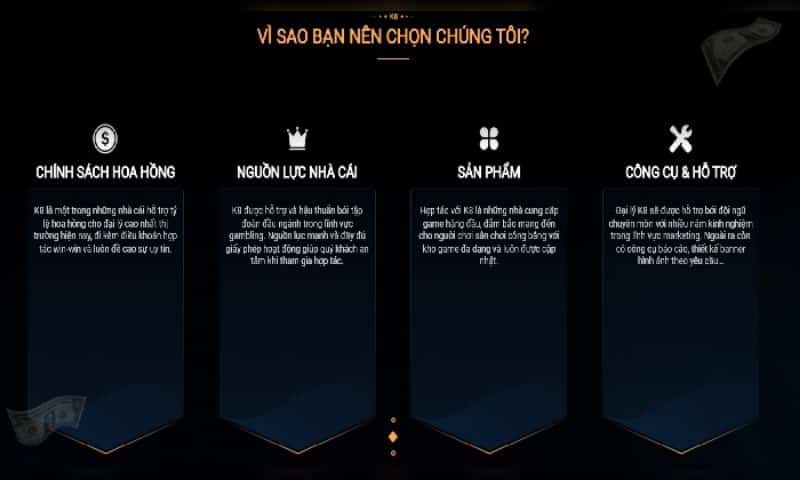 Lựa chọn làm đại lý cho K8bet người chơi sẽ nhận được nhiều lợi ích lớn